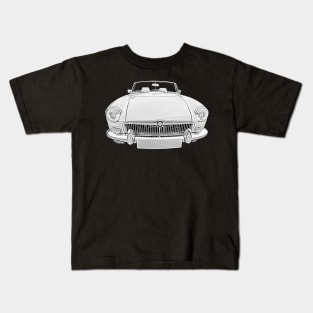 MGB 1970s classic car monochrome Kids T-Shirt